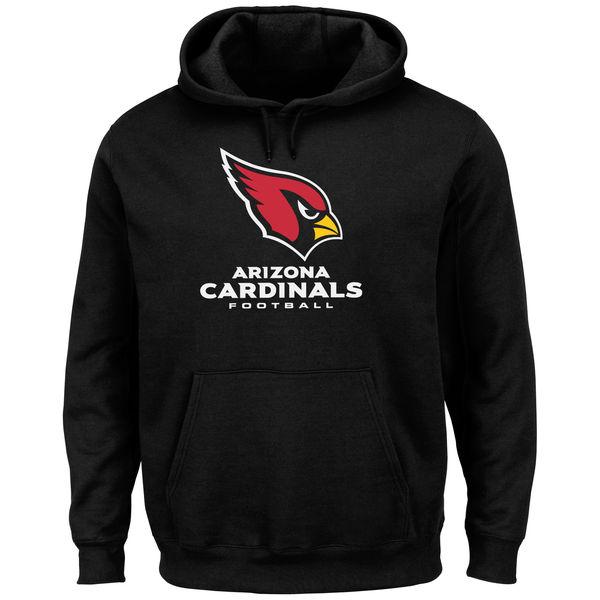 Men Arizona Cardinals Critical Victory Pullover Hoodie Black->pittsburgh steelers->NFL Jersey